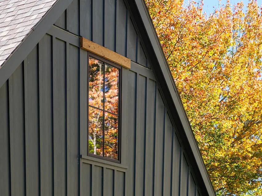 Modern dark siding installation on Atlanta home